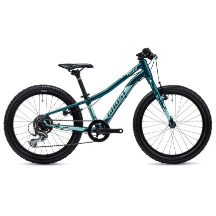 Ghost Lanao Pro - 20" Kids Bike - 2024 - Green Goldlit / Light Mint Glossy