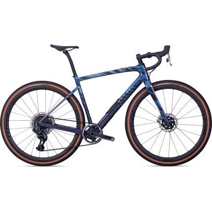 Specialized S-Works Diverge - Carbon Gravel Bike - 2022 - Gloss Light Silver / Dusty Blue / Wild