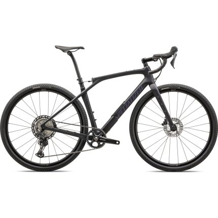 Specialized Diverge Str Comp - Carbon Gravel Bike - 2024 - Satin Metallic Midnight Shadow / Violet Ghost Pearl