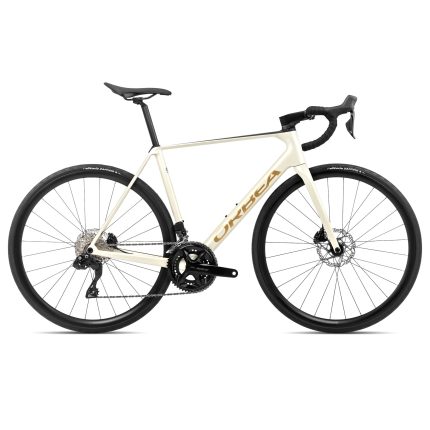 Orbea Orca M30I - 105 Di2 Carbon Road Bike - 2024 - Ivory White - Burgundy (Gloss) - Vulcano (Matt)